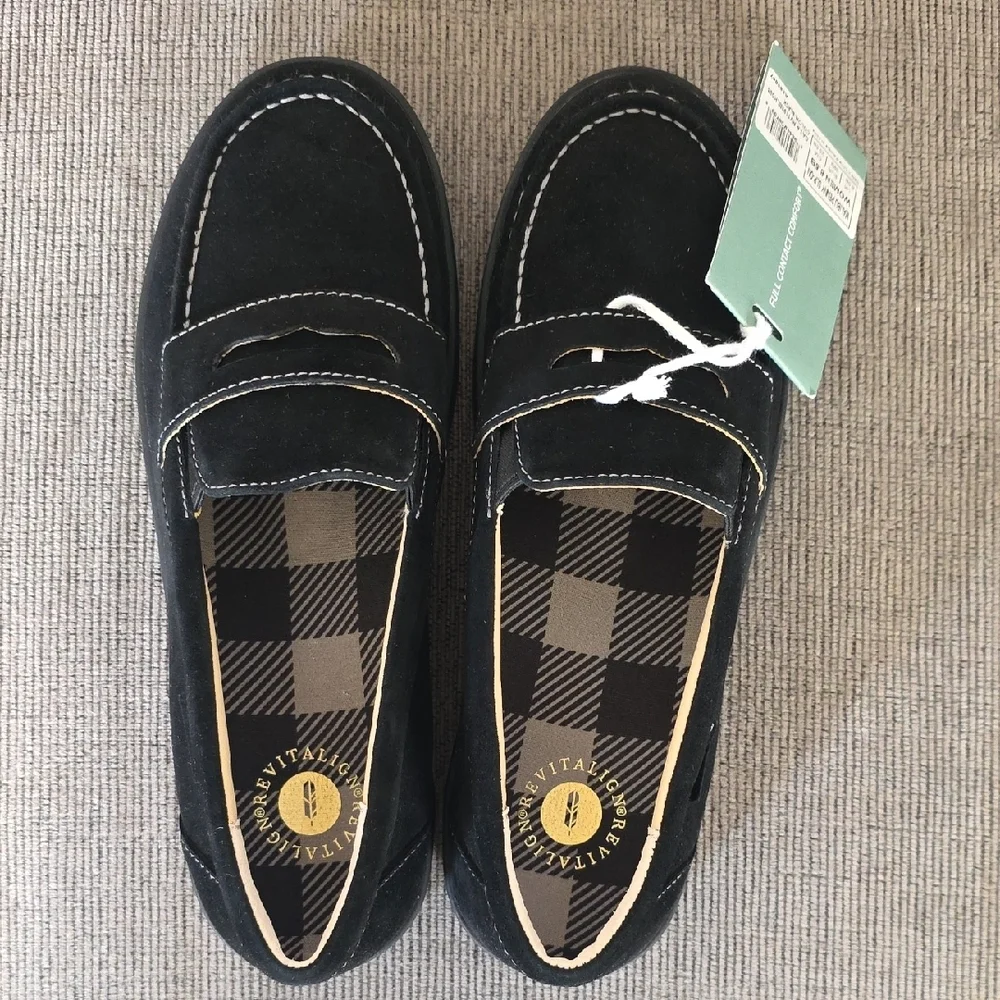 Womens Black Penny Loafers By Waco Shoe Co, Size 8.5, New In Box‎